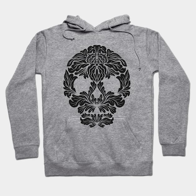 Damask Skull Hoodie by sombreroinc